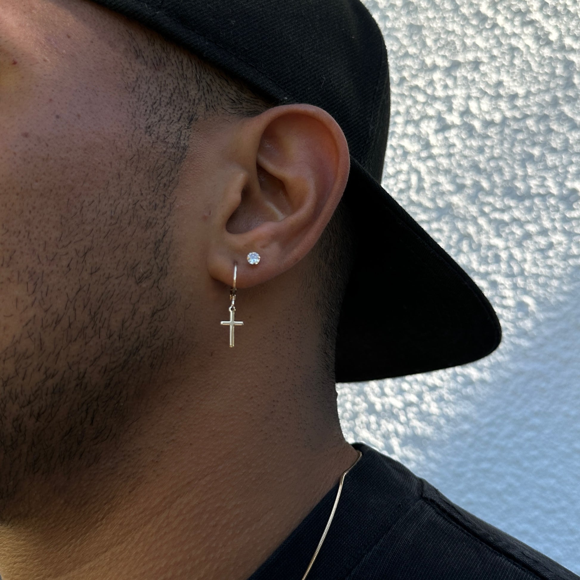 Cross Hoop Earring - iDRIP