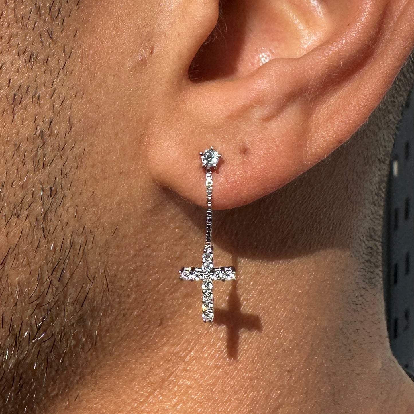 Drop Cross Stud Earring - iDRIP